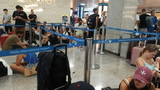 Malta is Facing Delays at MIA after mass IT outbreaks across the globe 2 it outage