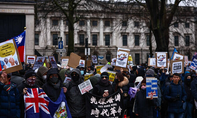 Hundreds Protest in London Against Beijing's Proposed 'Mega Embassy' 1 4676576 1664488113