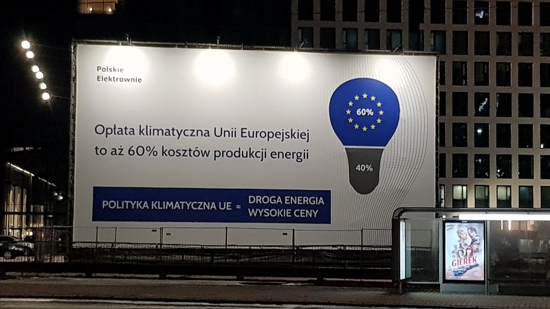 PL, PN Exchange Billboard Blows Over Energy Subsidies