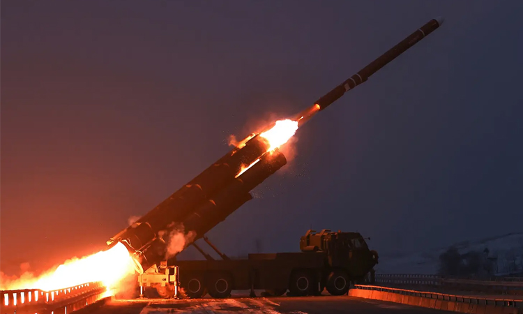 North Korea Fires Multiple Ballistic Missiles Into the Sea