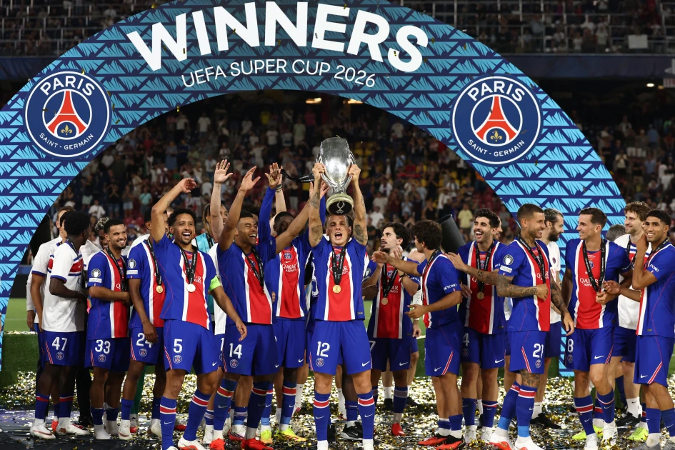 PSG To Face Barcelona, Man City And Aston Villa In Champions League As Draw Is Made 12 0b7f13b5 1aa6 4840 a990 b6df19fcc250 AFP 20260812 C4J77CZ v1 HighRes FblEurSupercupPsgAstonVillaTrophy og image